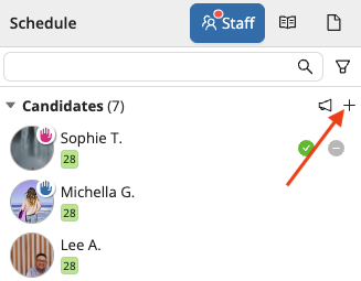 Add candidates